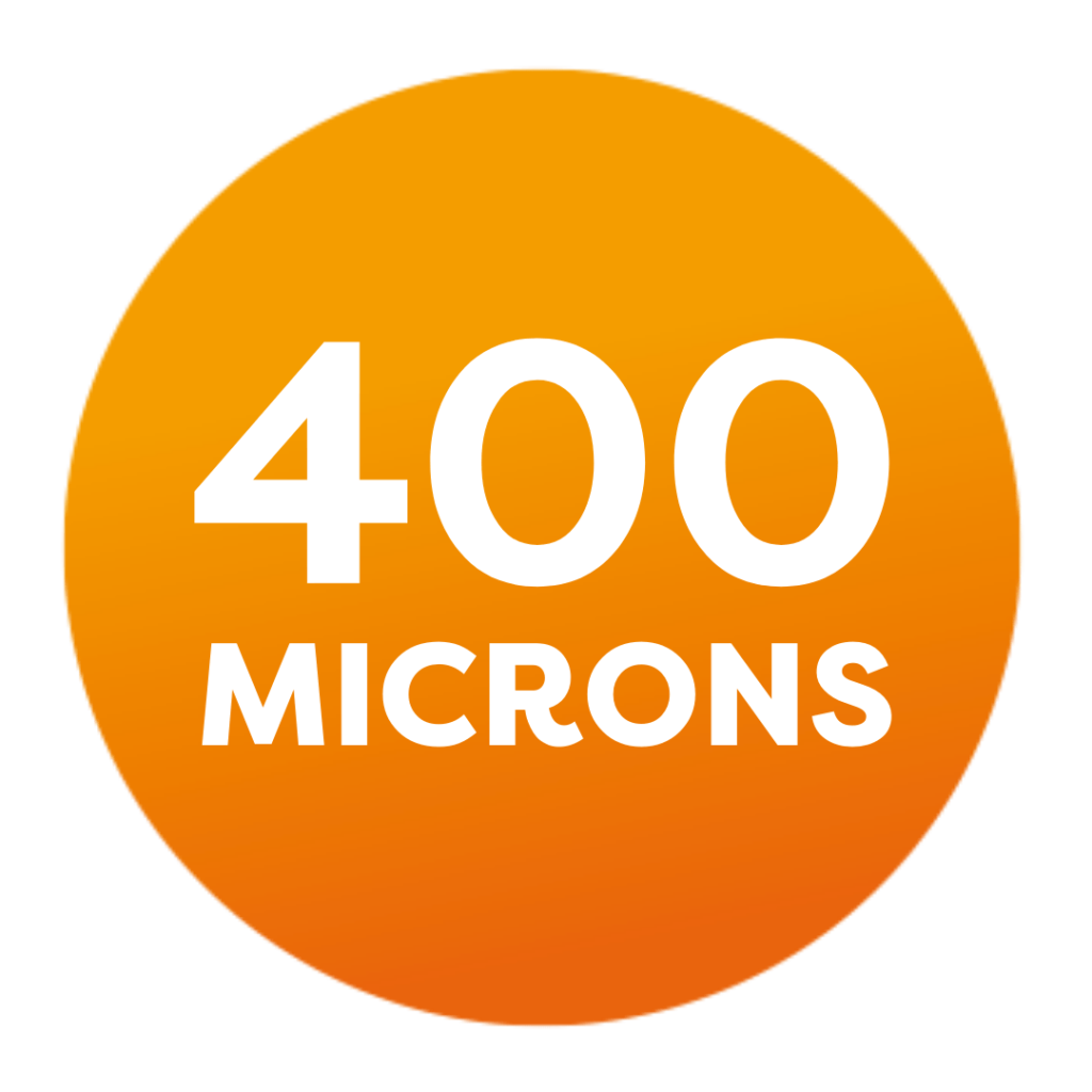400 microns