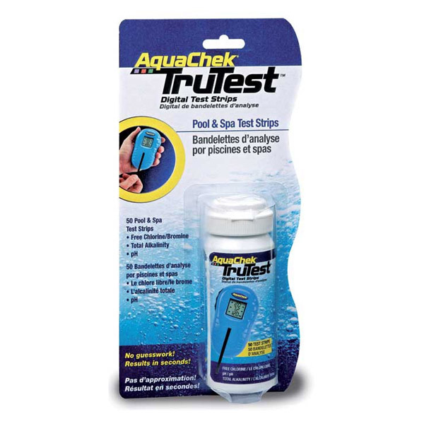 Bandelettes Aquachek Trutest d'analyse piscine et spa pour testeur électronique Trutest
