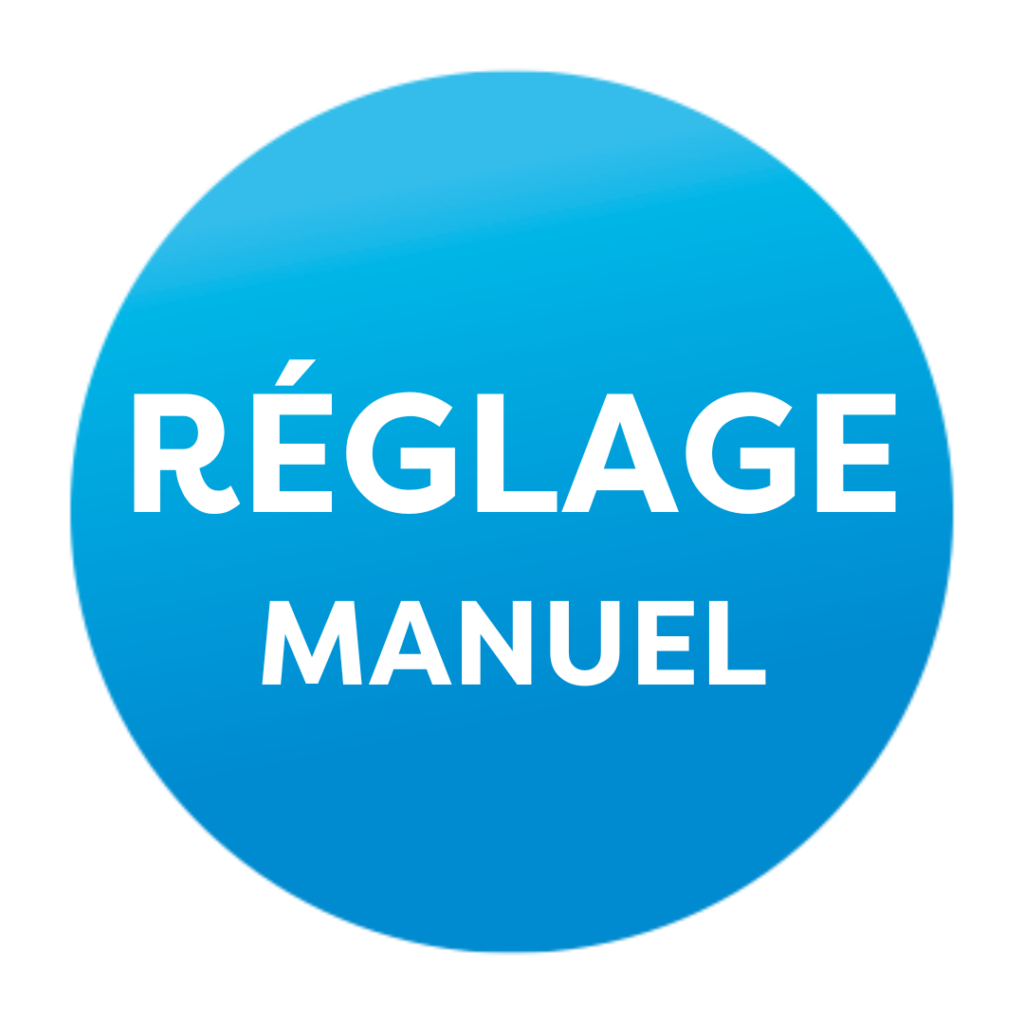 réglage manuel