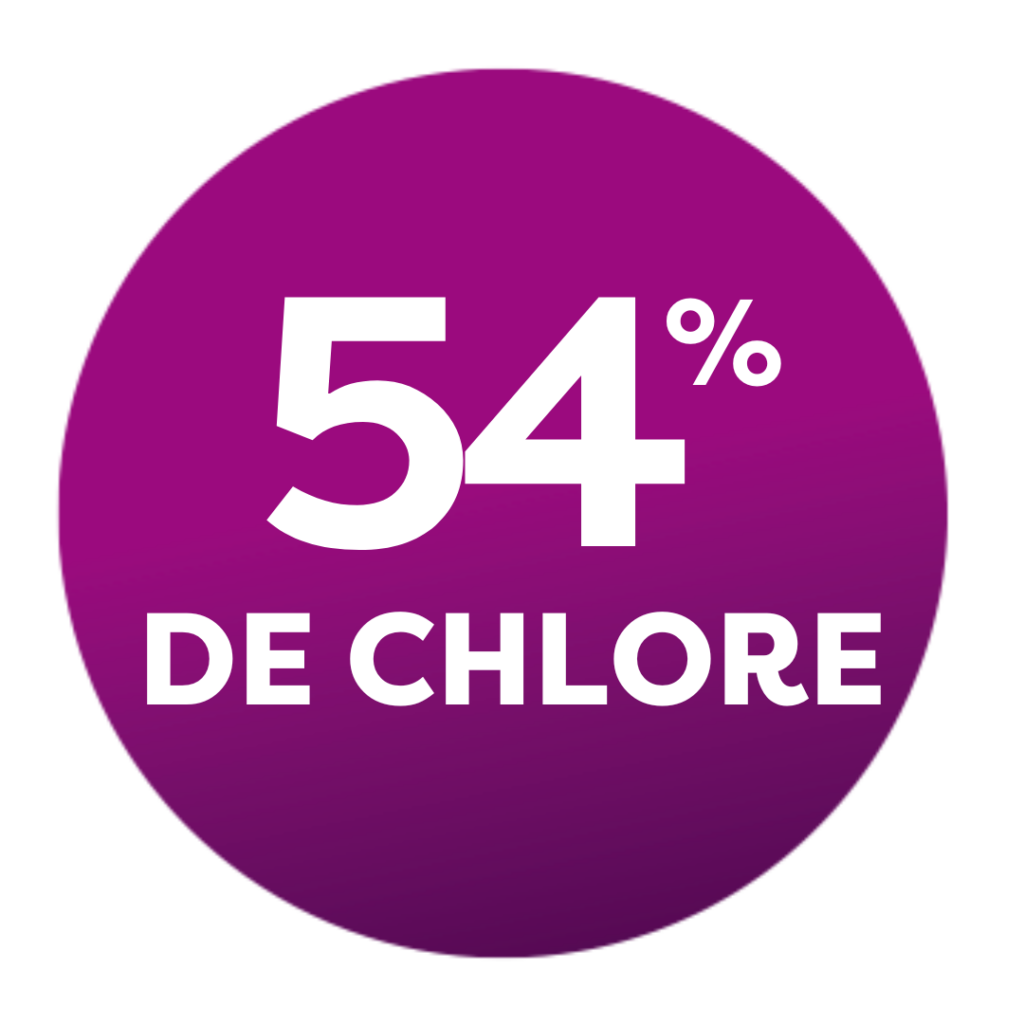 54% de chlore