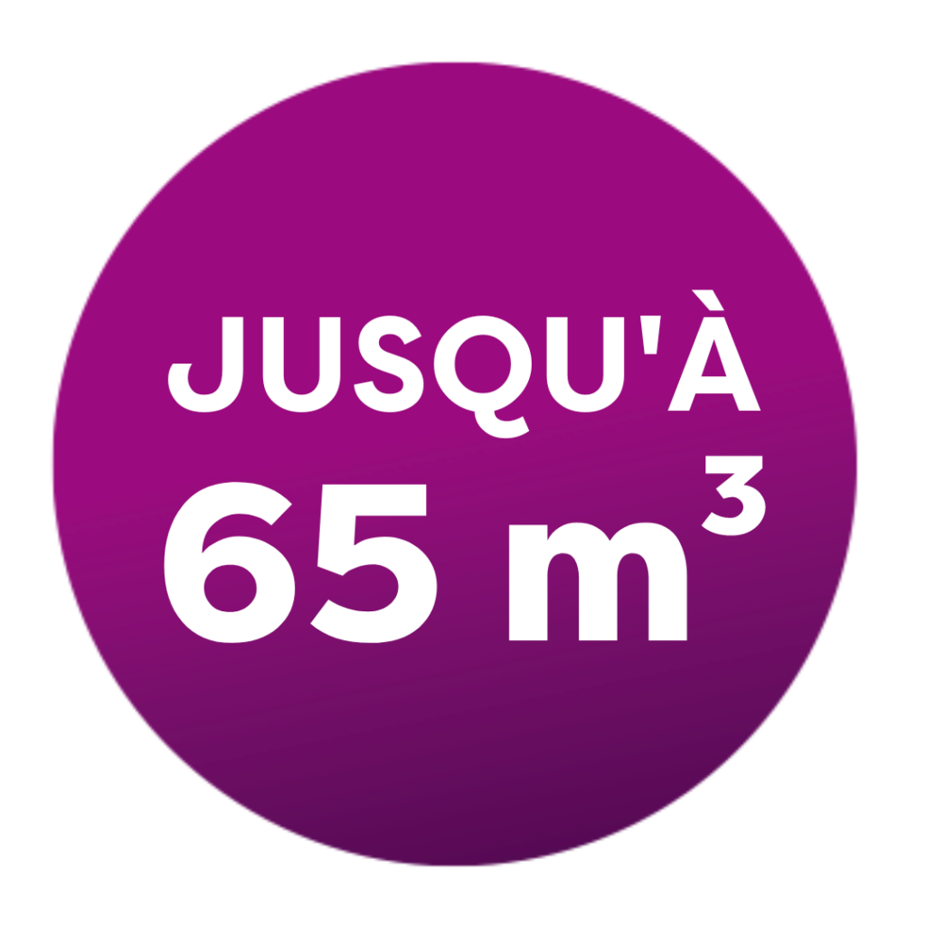 icône jusqu'à 65m3