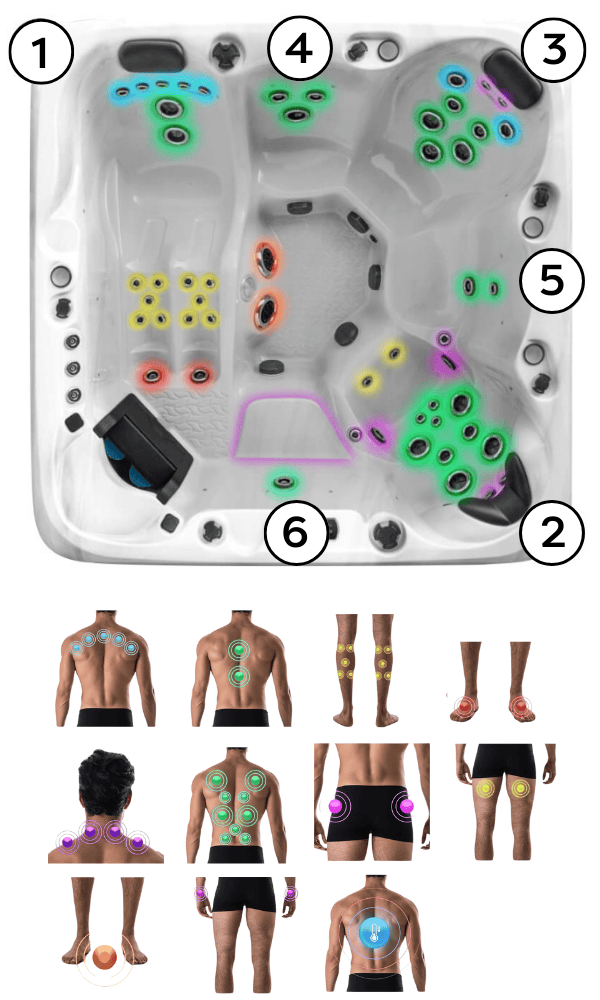 configuration spa mariana 6 places