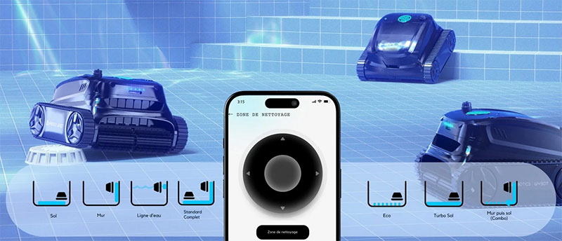 Wybot S2 Solar : 7 modes de nettoyage