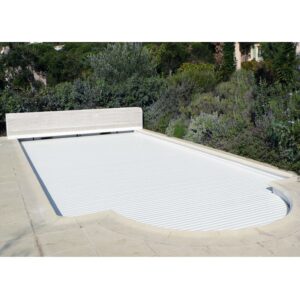Volet de piscine hors sol et banc AFC électronique